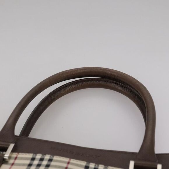 Burberry Nova Check Beige Canvas Tote Bag (Pre-Owned) - Picture 6 of 16